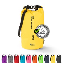 #DoYourOutdoor Where Tomorrow Dry Bag 2L Grey - Waterproof Backpack - Waterproof Bag & Pack Sack - Dry Bag Ideal for Boat, Kayak, Fishing and Camping, yellow, Vertical