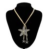 ZMANYIJEW Shell Starfish Necklace Conch Seashell Statement Pandent Chunky Necklace
