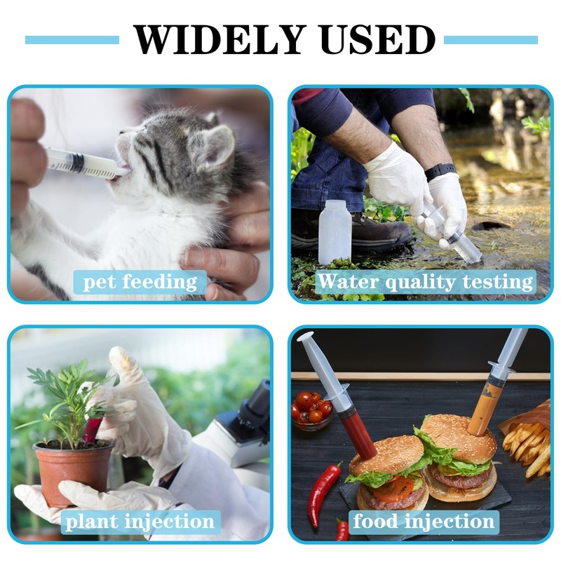 3 Pack 20 ml Large Syringe Plastic, Pet Feeding Syringe