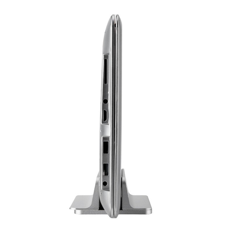 Adjustable Aluminum Vertical Laptop Stand NoteBooks Holder Space saving Bracket
