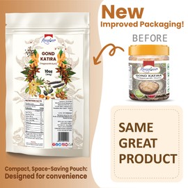 Gond Katira (Ayurvedic Katira) Organic, Katira Gond Indian Gum, Gond Katira Pure Organic, Edible Gum, All Natural, Salt-Free | Vegan | No Colors | Gluten Friendly | NON-GMO, 10.0oz (284g)