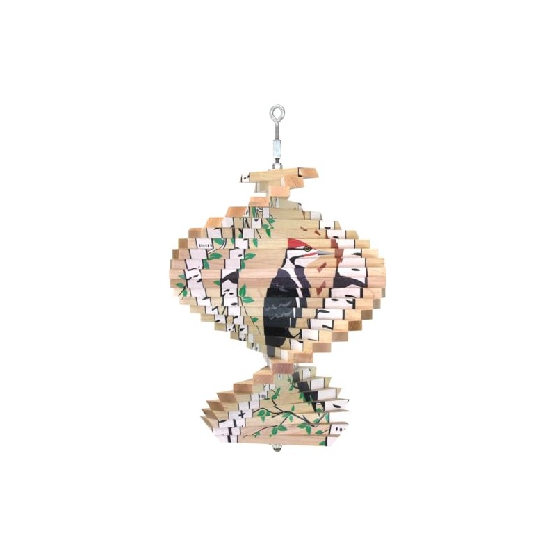 Woodpecker Wood Wind Spinner - Made in USA