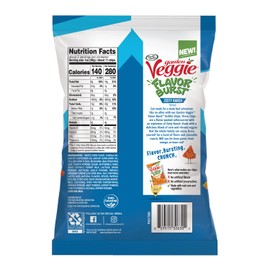 Sensible Portions Garden Veggie Flavor Burst Tortilla Chips, Ranch, 2 Oz (Pack of 12)