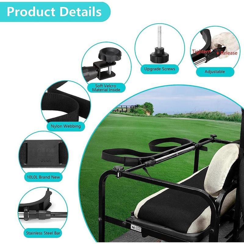 Universal Removable Golf Bag Accessory Golf Cart Bag Holder/Pole Holder