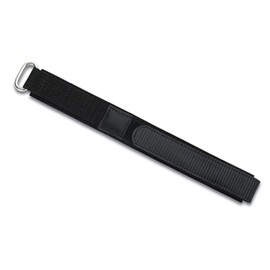 Eichmüller Textile Watch Strap with Velcro Fastening, Black, 20 mm, Sports Strap, black, Sports bracelet