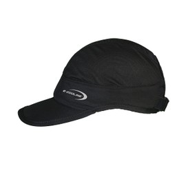 E.COOLINE Powercool SX3 Cooling Baseball Cap Light | Cooling Hat for Adults | Mobile Air Conditioning for the Head | Washable, black