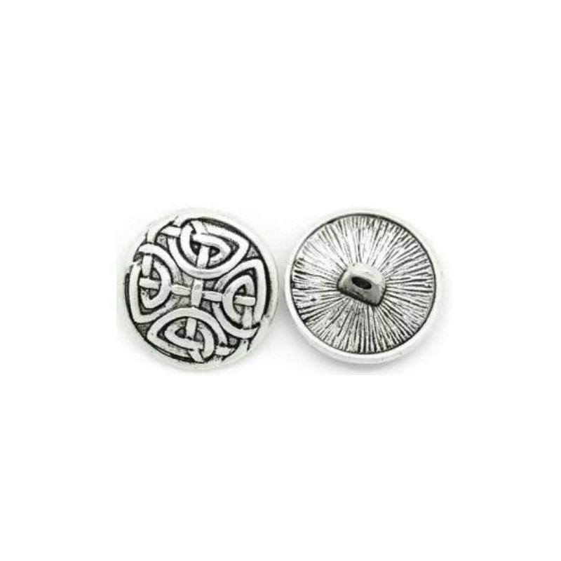 Pack of 15 Metal Buttons Eyelet Buttons Diameter Approx. 17