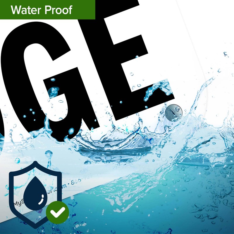 Do Not Fill Dumpster Above Top Edge Sign, 18x24 Inches,