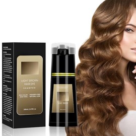 Hair Dye Shampoo,3 in 1 Instant Hair Dye Shampoo 200ml, Cobertura de Canas Natural,Efecto Duradero,Champ Colorante para Cabello Hombre y Mujer....    