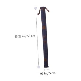 Mikinona 2pcs Bamboo Flute Protection Bag Flute Organizer Bag Flute Bag Carry Bag Music Accessories Wind Music Instrument Storage Pouch Cotton Linen Wind Instrument Thicken