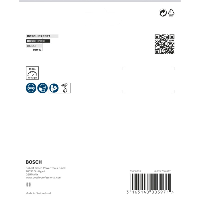 Bosch 1609200154 Backing Pad with Velcro, Black, 125 x 8
