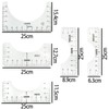 5 Pcs T-Shirt Alignment Tools with 2 * Measure Tape