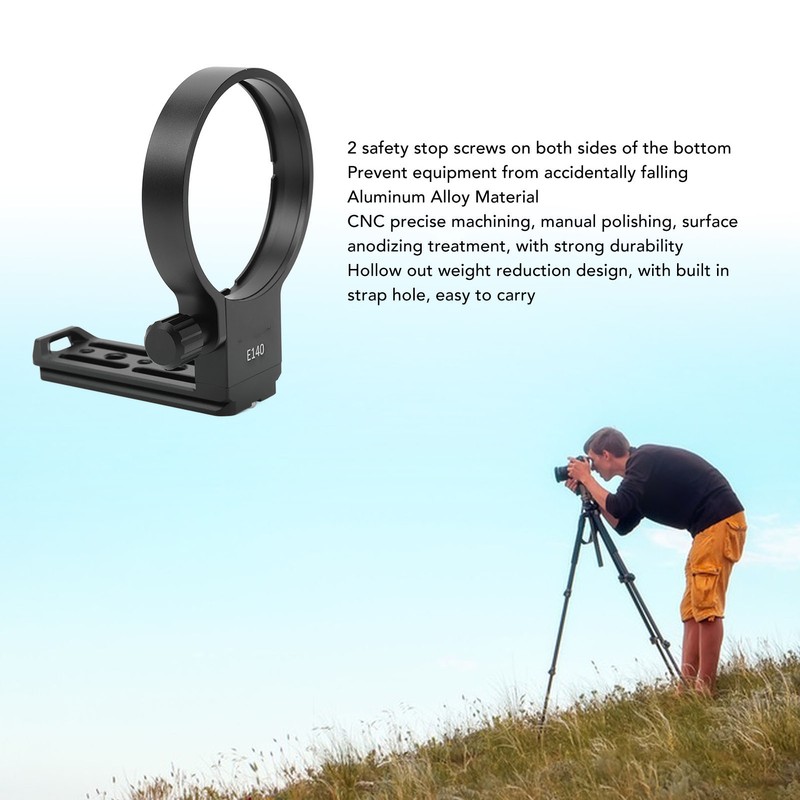Lens Collar Tripod Mount Ring with 1/4in 3/8in Screw Hole