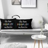 HIWX Funny It's Too Peopley Outside Decorative Pillowcase Throw Pillow
