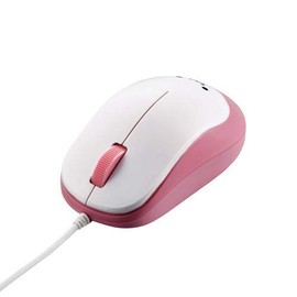 Elecom M-Y8UBPN BlueLED Mouse EPRIM Wired 3 Buttons Pink