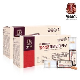 동의삼 홍삼정 패밀리타임샷 1+1 (총 28병) Dongui Sam Red Ginseng Family Time Shot 1+1 (Total 28 bottles)