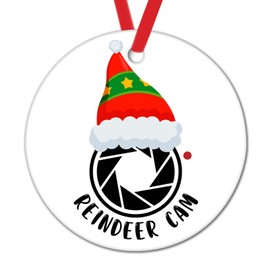 Elf Cam Santa Claus Watch Ornaments for Christmas Tree North Pole Elf Surveillance Christmas Stocking Filling Gift to Child Christmas Eve Party Decorations Ornament 2022