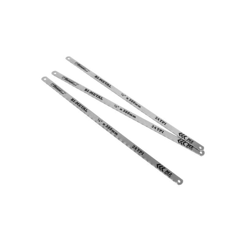 12"(300mm) x 24T Bi-Metal Hacksaw Blade, 3pcs/pack