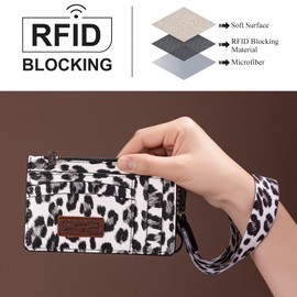 Montana West X Wrangler Credit Card Holders Keychain Wallet Wristlet Small Women's Wallet Slim Card Wallets Ladies Female Cards & ID Cases with Coin Purse