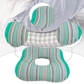 Perfeclan Butt Pillow for Sitting Tailbone Nursing Home Pad for Bed Multipurpose Lightweight Donut Cushion for Bedridden Seniors Adults, Green