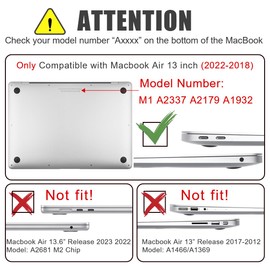 YSCLBAHUKE Compatible with MacBook Air 13 inch Case 2021 2020-2018 M1 A2337 A2179 A1932 Retina, Hard Shell Screen Protector&Trackpad Sticker&Keyboard Cover for 13.3" M1 Mac，Butterfly Strawberry