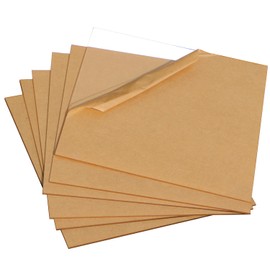 6pcs Acrylic Sheet Clear Cast Plexiglass 12"X16" X0.118" Thick (3mm) with Protective Paper for Photo Frame Replacement, DIY Display Projects, Windows