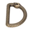 20Pcs Metal D Rings Snake Pattern Wear Resistant Metal Rings