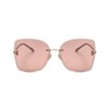 JIMMY CHOO Square Leti Sunglasses FIB2S Nude/Gold 62mm