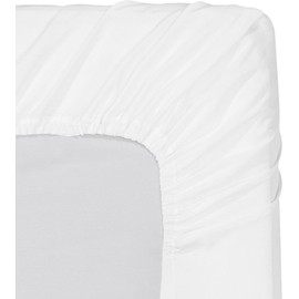 Comfortica Classics 100% Egyptian Cotton 600 Thread Count, White California King Fitted Sheet with Elastic All Around, Soft & Silky Sateen Weave - Fits Mattress Upto 18 inches