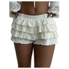 PRSFPN Women's Y2k Ruffle Shorts Tiered Layers Bloomers Cute Mini