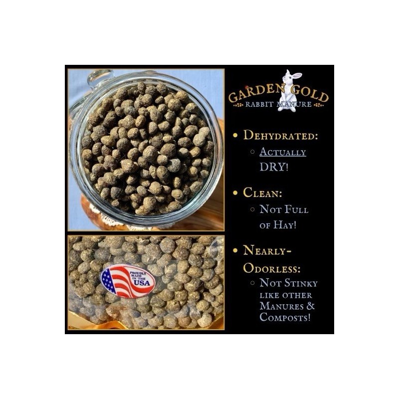 Garden Gold -Dehydrated Natural Rabbit Manure -Garden & Potted Plant