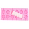 EPYHREHM 12-Cavity Round Silicone Chocolate Molds Lollipop Hard Candy Mold