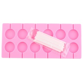 EPYHREHM 12-Cavity Round Silicone Chocolate Molds Lollipop Hard Candy Mold For Chocolate Candy