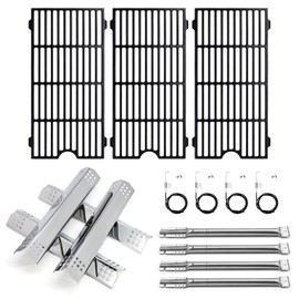 Adviace Grill Replacement Parts for Kitchenaid 720-0745B 720-0745 720-0745A, Replacement for Kitchenaid Grill Parts 720-0745B, Grill Grates Heat Plates Burner Ignitor Kit for Kitchen Aid 720-0745B