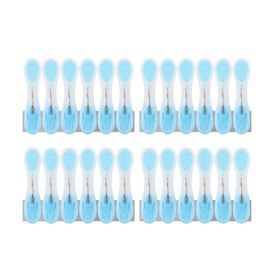 Clothespins for Drying Rods, Windproof Laundry Pinch, Plastic, Strong, Anti-Slip, Windproof, Drying, Clothes, Travel, Business Trips, Home Use, Set of 24