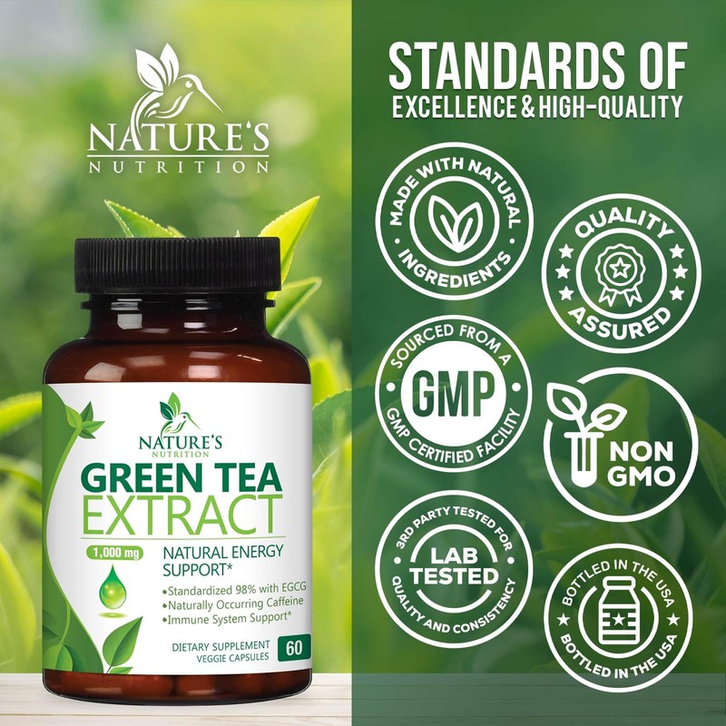 Green Tea Extract Capsules - 3X Strength Green Tea Extract