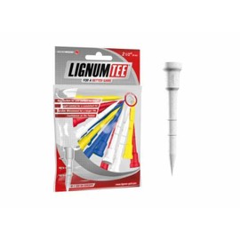 Lignum Longridge Golf Tees Ring System Tee (Pack of 16) - Multi-Color, 62 mm