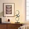 Mayful Modern Table Lamp with LED Spiral Design, Bedside Lamp