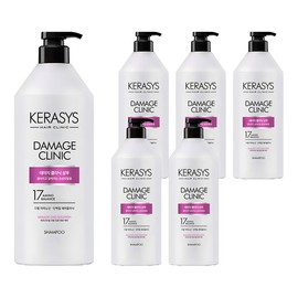 Kerasis Damage Clinic Damage Care Protein Shampoo Floral Powder Scent, 980ml, 6 pieces / 케라시스 데미지 클리닉 손상케어 단백질 샴푸 플로럴파우더향, 980ml, 6개
