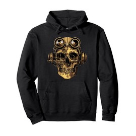 Steampunk Zombie Skull Pullover Hoodie