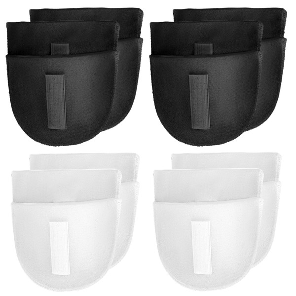 COMNICO 4 Pairs Set-in Shoulder Pads Thickness 1.5cm Breathable Sponge