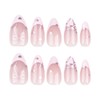 Domiya Nail Tips, 24 Pieces, Ballet, Autumn and Winter, Nail