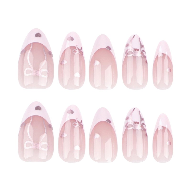 Domiya Nail Tips, 24 Pieces, Ballet, Autumn and Winter, Nail
