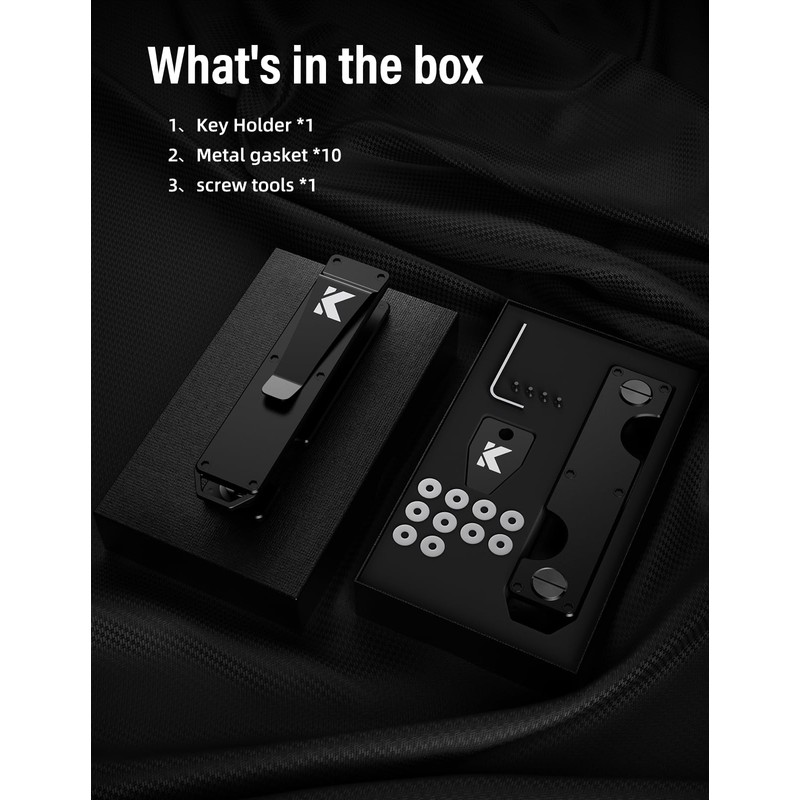 KEYMARX Key Organizer Key Holder Compact Key Case Minimalist Metal