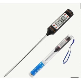TP101 Kitchen Thermometer Instant Read Digital Food Thermometer with Long Probe for Meat, Grill, Food, Liquid, Oil, Water