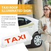 ABUKALIXIN TAXI Logo Sign Top LED Light Roof Drivers Battery