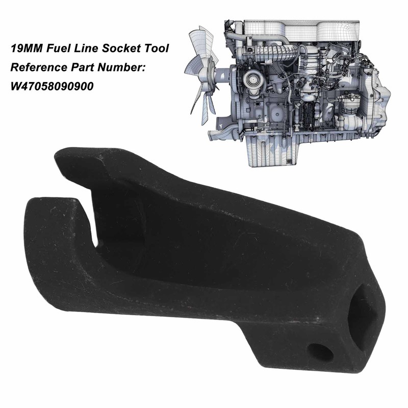 19MM High Pressure Fuel Line Socket Tool W47058090900 Replacement for