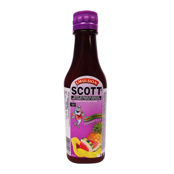 Emulsion Scott Frutas Tropicales (tropical fruit) 200 Ml.