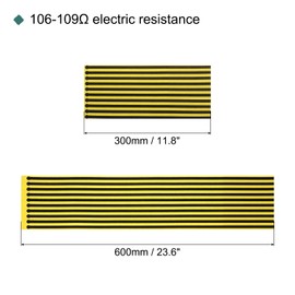 QUARKZMAN Pack of 100 ESD Antistatic Foot Heel Floor Tapes 11.8/23.6 Inch Disposable Adjustable for Dissipating Static Electricity