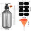 Pack of 4 Refillable Empty Shampoo Bottles, 300 ml Soap